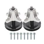 marddpair 918-06991 2-Pack Spindle Assemblies W/Pulley Bolts Replacement for Troy Bilt MTD 618-06991 T1000 T1200 T1400 T1800 LT4200