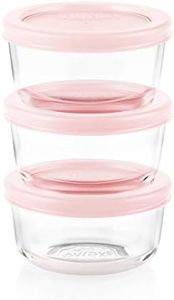 Pyrex 1 Cup Glass Food Storage Pastel Set of 3 Containers