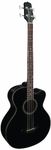 Takamine G Series GB30CE-BLK Jumbo Acoustic Electric Bass Guitar, Venetian Cutaway, Black