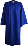 OSBO GradSeason Unisex Matte Robes for Graduation Gown, Choir Robes, Pulpit Robe and Pastor (Royal, 45"(5'0"-5'2"))