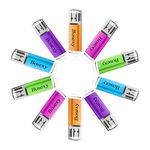 USB Stick 10Pack, Bosexy USB Flash Drive 2GB with Cap Led Indicator Pendrives Multi Colors