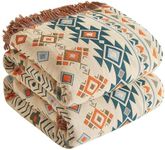 Boho Throw Blanket for Bed 80”x90”,