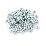 sourcingmap M5-2 Knurled Metal Self Clinching Nut Fastener 100pcs for 1.4mm Thick Thin Plate