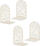 BgfDomShip 4-pcs Bookends,Book Ends