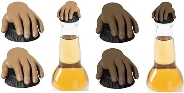 NightCap Prevents Drink Spiking - Silicone Bottle Caps to Fit Glass Beer Bottle Tops, Wine Bottles, and Plastic Soda Bottles, Beer Cap Cover, Key chain & Pouch Included, 2 Pack