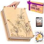 Extra Large Flower Press Kit for Adults and Teens - Big Flower Preservation Kit 38 x 29cm (15" x 11.4") - Includes Expert Video Tutorials - Gift-Ready Packaging Ideal for Arts and Crafts Lovers