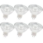 EKSAVE MR16 Halogen Bulbs 12V 50W GU5.3 Bi-Pin Base Spotlight Dimmable Warm White 2700K（6 Pcs）