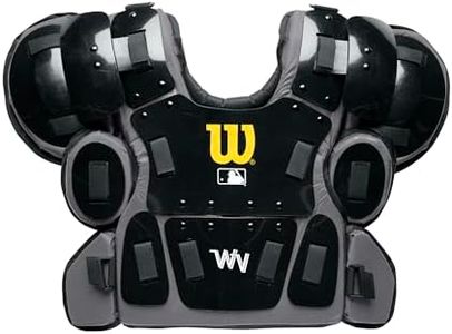 WILSON Pro Gold 2 Chest Protector - Memory Foam, Black/Charcoal, Large/X-Large