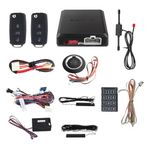 EASYGUARD PKE car alarm system with remote start starter push start stop button touch password entry uncut key blade FSK technology code rolling ec002-v-ns