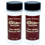 Amish Country Popcorn | 2-6 oz Bottles | Fine White Popcorn Salt | Old Fashioned, Non-GMO and Gluten Free (2-6 oz Bottles)