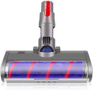 Soft Roller Cleaner Head Compatible for Dyson V7 V8 V10 V11, Floor Attachment with LED Headlights, Multi-Directional Roller Head, Suitable for Hard Floor