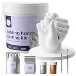 chuckle - Holding Hand Casting Kit Couples Hand Mold Kit with Sculpture Base & Paints, Couples Gifts for Him and Gifts for Her, Valentines Gift for Wife Husband Girlfriend Boyfriend