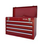 Workington Portable Metal Tool Chest with 4 Drawers, 20" 4-Drawer Tool Chest Cabinet with Ball Bearing Drawer Slides, Steel Tool Storage Box Organizer 4004 Red