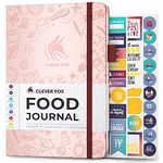 Clever Fox Food Journal - Daily Food Diary, Meal Planner to Track Calorie and Nutrient Intake, Stick to a Healthy Diet & Achieve Weight Loss Goals - Rose Gold A5 (5.8 inch x 8.3 inch)