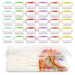 HVSWLY 30PCS Waterproof Shoe Tags, Daycare Labels,Durable Name Tags for Clothes, School Bags, Water Bottles, School Supplies, Writable Name Labels for Distinguish Children's Items (White,Blank)