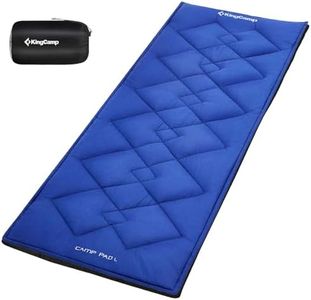 KingCamp Matelas de Camp, 100% Coton, pour lit de Camping, lit de Camp, Chaise Longue de Jardin, Chaise Longue, 203 x 76 cm