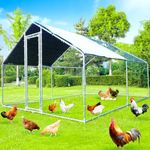 Large Metal Chicken Coop 12.8Lx9.84