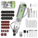 WORKPRO Cordless Rotary Tool Kit with 71pcs Accessories, 3 Variable Speeds, 3.6V Power Rotary Tool with USB Rechargeable，Mini Rotary Tool for Engraving, Polishing, Carving, Cutting, DIY Crafts -White