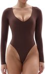 SHAPERX Bodysuit for Women Long Sle