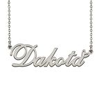 Stainless Steel Name Necklace Custom Made Jewelry Gifts for My Best Friend Dakota