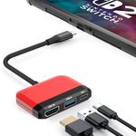 Switch Dock for Nintendo Switch 2/Switch/OLED, 3-in-1 Portable TV Dock with 4K@60Hz HDMI USB 3.0 Port USB C PD 100W Charging,Mini Travel Dock Replacement for Switch Docking Station