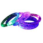 SHOPONIL 2Pcs of LED Bangles With Neon Colours Glow-dark Party Supplies Glow Sticks Bangles Ideal for Christmas and Birthdays, Kids and Adults (Multicolor, Pack of 2 Piece)