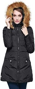 Orolay Winter Coats for Women Warm Faux Fur Hooded Down Jacket Outdoor Puffer Jacket Black XXL