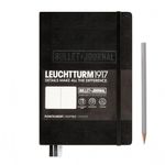 LEUCHTTURM1917 - Official Bullet Journal - Medium A5 - Hardcover Dotted Notebook (Black) - 240 Numbered Pages