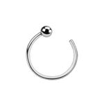 BodyJewelryOnline Solid White Gold 14 Karat Nose Hoop Ring