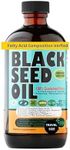 Sweet Sunnah Premium Black Seed Oil - Cold Pressed Nigellaa Travel Size Gluten Free, Non GMO - 4 Fl Oz
