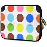 Amzer 7.9-10.5" Designer Neoprene Sleeve Case for iPad/Tablet/e-Reader and Notebooks, Color Circles (AMZ5218105)