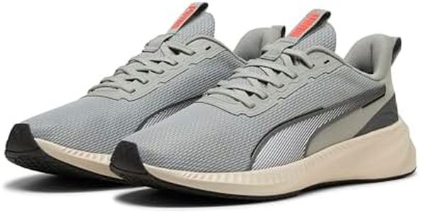 PUMA Unisex Flyer LITE 3 Straßen-Laufschuh, Alpine Snow-Flat Light Gray Black-Glowing RED, 43 EU