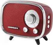 Crosley Rondo Retro Bluetooth Speaker - Portable Bluetooth Speaker wireless, Rechargeable Battery, 3W Home, Outdoor Speaker, 27H Music Playtime, Microphone, Hands Free Calling, USB and Micro SD ports