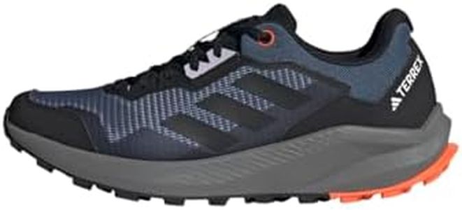 adidas Men's Terrex Rider Trail Running Shoes, Wonder Steel/Core Black/Orange, 10 UK