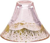 東洋佐々木ガラス Toyo Sasaki Glass 42085G-ERP Cold Sake Glass, Pink, 2.2 fl oz (65 ml), Blessed Cup, Mt. Fuji, Gold Sakura, Made in Japan