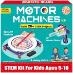 ButterflyEdufields 20+ Science Experiments Kit | Birthday Gift for Boys Girls Ages 6 7 8 10 12 Years | DIY STEM Projects Educational Learning Toys for 6-12 Year Olds | Build 20+ Motor Machines