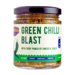 Pataakha Green Chilli Blast 180gms Spicy, Sugar free Green Chilli Garlic Chutney | Dip or Spread Ready To Use | No artificial Colors, Flavor, Additives or Preservatives Vegan