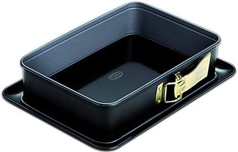 Dr.Oetker Springform Rectangular Back-Idee with Server-Plate 28x18 cm in Black, Tinplate, 28 x 18 x 7 cm