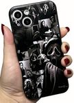 Scream Horror Movie Anime Printed Case for iPhone 16 6.1'', Fashion Cool Skull Skeleton Ghost Face Pattern for Women Men Boys Girls, Cute Soft TPU Silicone Shockproof Phone Case for iPhone 16