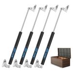 4 Pcs Set 15 inch Gas Struts Shocks 67 LB/300 N Lid Lift Supports for RV Bed Cover Tool Box Truck Cap Camper Shell Trailer Canopy Floor Hatch Cabinet Lid Gas Props w/L-Type Brackets ARANA (Qty 4)