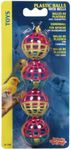 LIVING WORLD 81708 Plastic Balls with Bells Bird Toy