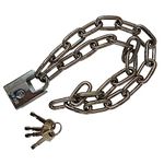 zeng Chain Bicycle Lock,tainless Steel Chain Locks High Security Shrouded Padlock with Key, Motorbike Lock (6x800mm)