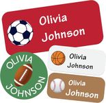 CLYLIFE 160 Waterproof Custom Name Stickers - Personalized Labels for Clothing, Water Bottles, Lunch Boxes & School Supplies. No-Iron, Perfect for Camp and Daycare (Sport)