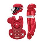 Easton | JEN SCHRO THE VERY BEST Fastpitch Softball Catcher's Equipment | Box Set | NOCSAE Certified | Large | Red