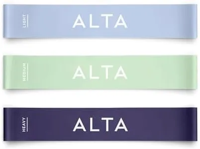 ALTA Mini Loop Bands for Exercise - Premium Durable Latex - Small Resistance Bands for Women, Mini Booty Bands for Working Out, Leg Stretch Bands for Physical Therapy, Pilates Exercise Mini Bands Set