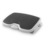 Kensington Adjustable Ergonomic Foot Rest - SoleMate Plus Under Desk Foot Rest for Improved Posture, Siatica and Orthopedic Relief - Grey (56146) , 450 x 350 mm