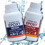 Epoxy Resin - 2:1 Epoxy Resin and Hardener Art Kit 150 gm, UV Resistant Crystal Clear Resin - 100gm, Hardener 50gm - Art and Craft, DIY, Home Decor Projects - Epoxy Resin Art kit