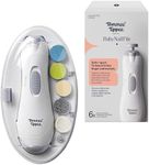 Tommee Tippee Electric Baby Nail File and Clipper, Battery-Powered with Six Filing Heads, LED Light, Adjustable Speed and Direction Settings for Entire Family