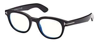 Tom Ford FT 5807-B BLUE BLOCK Shiny Black 50/21/145 men eyewear frames, Shiny Black, 50/21/145