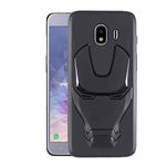 VIDO 3D Iron Man Avengers Back Case Cover | 360 Degree Protection | Shock Proof | Screen & Camera Protection | Soft Silicon Rubberised Back Cover for Samsung Galaxy J4